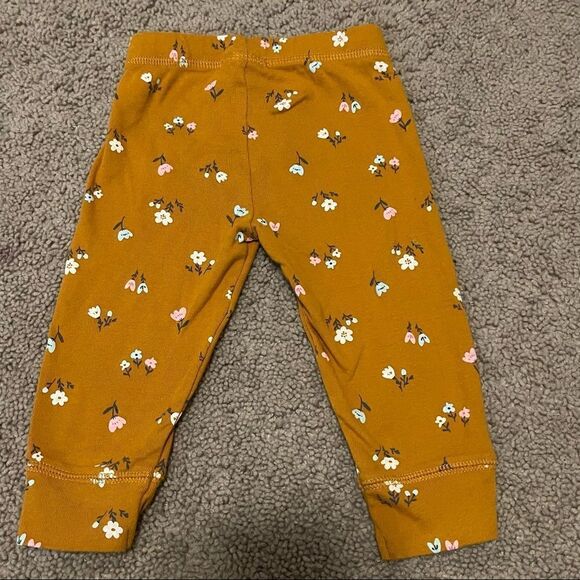 COPY - Carters 12 month baby girl yellow leggings w multi color floral print NW… - Picture 5 of 6
